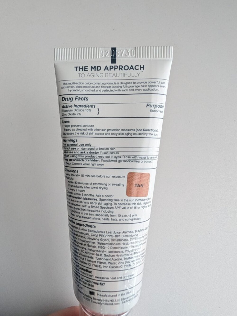 Beverly Hills MD Cover +Correct Foundation TAN SPF 50 Full Coverage SEALED HTF - Picture 4 of 7